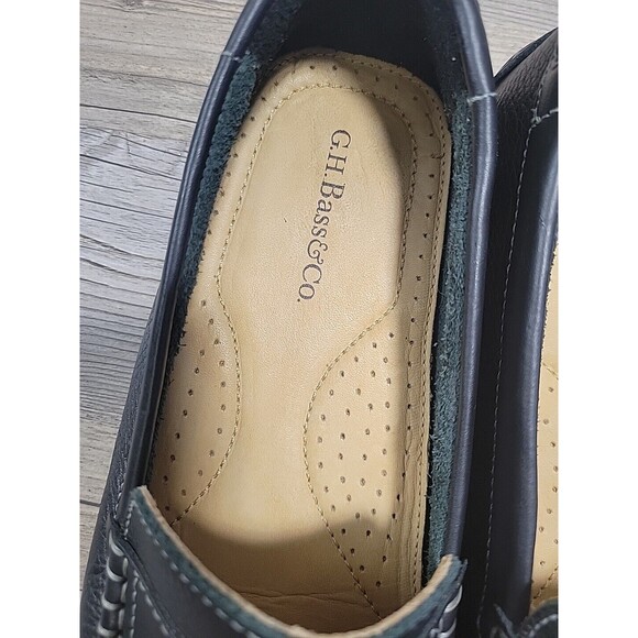 GH Bass Monte Mens Penny Loafer Black 8.5 Drivers Leather EXCELLENT - Picture 15 of 16